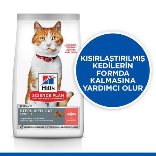 Hills Science Plan Somonlu Kısırlaştırılmış Yetişkin Kedi Maması 8 KG