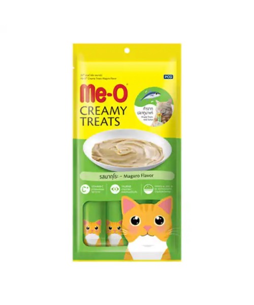 Me-O Mavi Yüzgeçli Orkinos Sıvı Kedi Ödül Maması 4*15 Gr